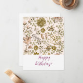 Happy birthday! notitiekaartje (Voorkant / Achterkant in situ)