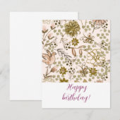 Happy birthday! notitiekaartje (Voorkant / Achterkant)