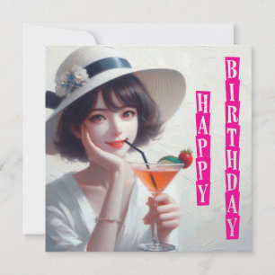 Happy Birthday Notitiekaartje