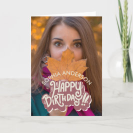 Happy Birthday Notitiekaartje