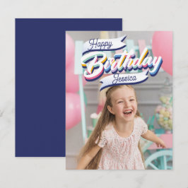 Happy Birthday Notitiekaartje