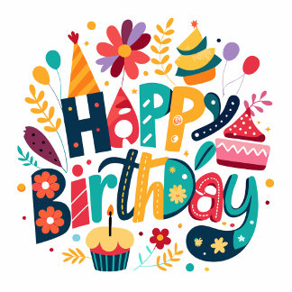 Happy Birthday Notitiekaartje