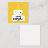 Happy Birthday Notitiekaartje (Voorkant / Achterkant)