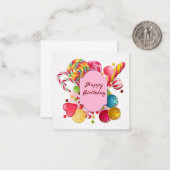 Happy Birthday Notitiekaartje (Voorkant / Achterkant in situ)