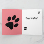 Happy Birthday Novelty Dog News Kaart (Binnen)