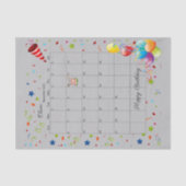 Happy Birthday November 2022 Weefselpapier Tissuepapier (Voorkant)