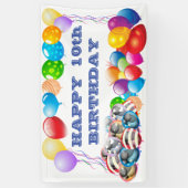 Happy Birthday Number Vinyl Banner 3' x 5' Banner (Verticaal)