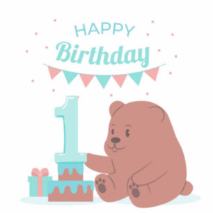 Happy Birthday Nummer Eén Sticker