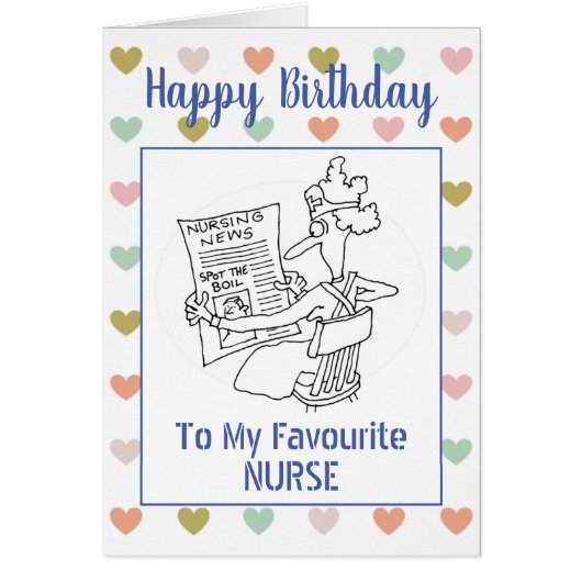 Happy Birthday Nurse (Voorkant)
