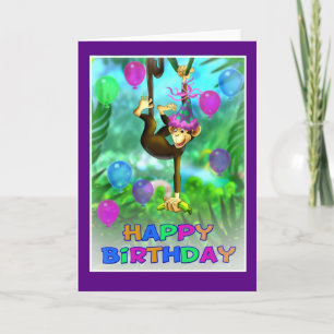 Happy Birthday Oerwoud stijl 002 Kaart