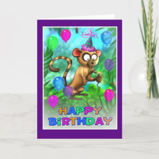 Happy Birthday Oerwoud stijl 003 Kaart