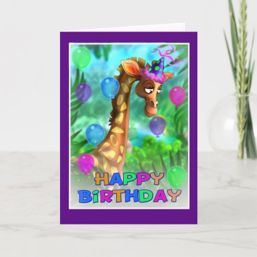 Happy Birthday Oerwoud stijl 005 Kaart (Voorkant)