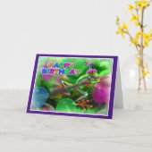 Happy Birthday Oerwoud stijl 006 Kaart (Gele Bloem)