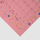 Happy Birthday Oktober 2022 Weefselpapier Tissuepapier (Detail)