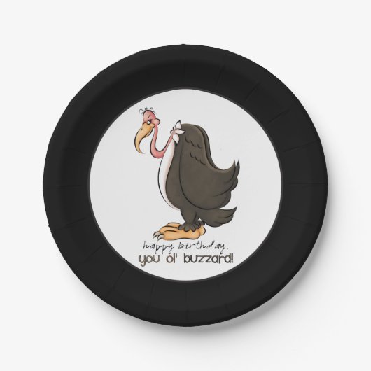 Happy Birthday old buzzard paper bord (Voorkant)