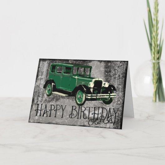 Happy Birthday Old Chap Kaart (Voorkant)