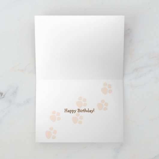 Happy Birthday Old Dog Kaart (Binnen)