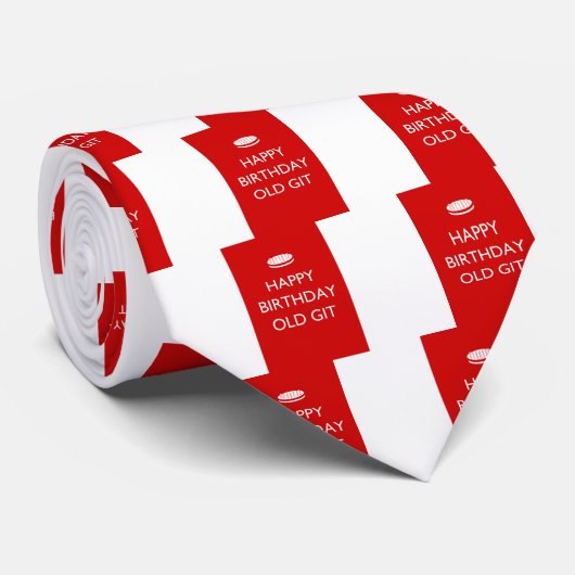 Happy Birthday Old Git Stropdas (Opgerold)