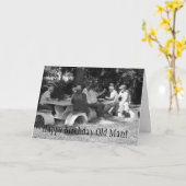 Happy Birthday Old Man card Kaart (Gele Bloem)