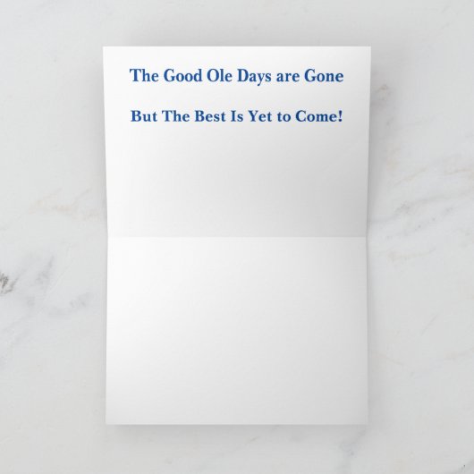 Happy Birthday Old Timer Kaart (Binnen)