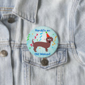 Happy Birthday Old Weiner Ronde Button 7,6 Cm (In situ)