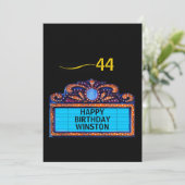 Happy Birthday on a Theater Marquee (Staand voorkant)