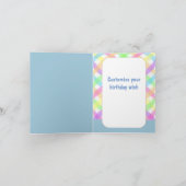 Happy Birthday ondersteboven Corgi Cartoon Kaart (Binnen)