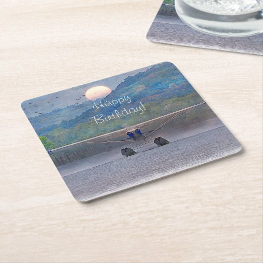 Happy Birthday Onderzetter (Schuin)