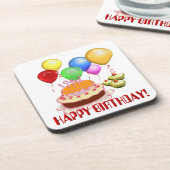 Happy Birthday ~ Onderzetter set (Linkerzijde)