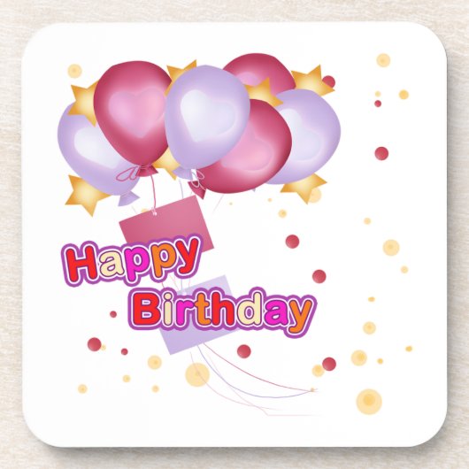 Happy Birthday Onderzetters (Voorkant)