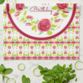 Happy Birthday Ontworpen Theedoek (Gevouwen)