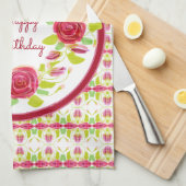 Happy Birthday Ontworpen Theedoek (Quarter Fold)