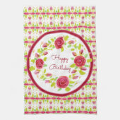 Happy Birthday Ontworpen Theedoek (Verticaal)