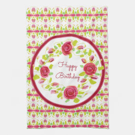 Happy Birthday Ontworpen Theedoek