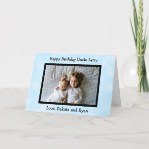 Happy Birthday oom Photo Card Kaart