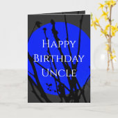 Happy Birthday oom Wenskaart Kaart (Gele Bloem)