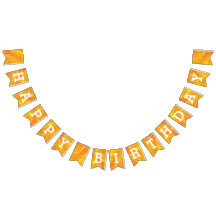 Happy Birthday op de gouden Waterverf