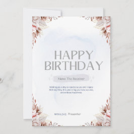 HAPPY BIRTHDAY op maat Feestdagenkaart