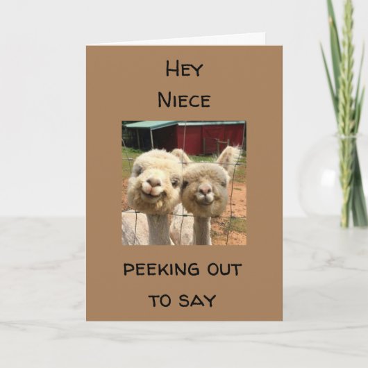 HAPPY *BIRTHDAY* OP MIJN *NIECE* KAART (Voorkant)