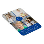 Happy Birthday opa Blue Magneet (Rechterzijde)