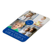 Happy Birthday opa Blue Magneet (Linkerzijde)