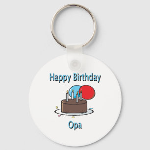 Happy Birthday Opa German Grandpa Birthday Design Sleutelhanger