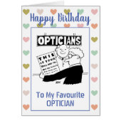 Happy Birthday Optician (Voorkant)