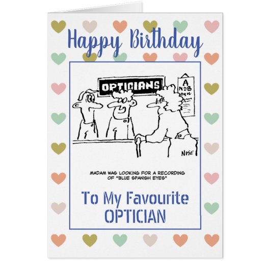 Happy Birthday Optician (Voorkant)