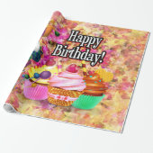 Happy Birthday Options 1 Wrapping Paper Cadeaupapier (Uitgerold)