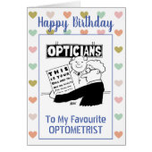 Happy Birthday Optometrist (Voorkant)