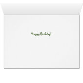 Happy Birthday Orchid Restyle Wenskaart (Binenzijde Horizontaal (Onderkant))