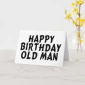 Happy Birthday Oud Man Kaart (Gele Bloem)