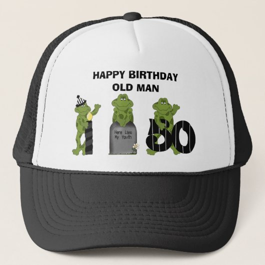 HAPPY BIRTHDAY OUD MAN TRUCKER PET (Voorkant)