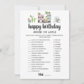 Happy Birthday over de hele wereld Verjaardagsspel Kaart (Voorkant)